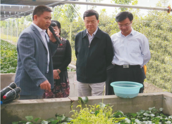 曾任湖北省人民政府副省長，民盟中央常委、湖北省主委，省科協(xié)主席郭生練視察萊克集團(tuán)